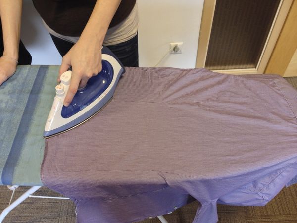 11. Being the largest smooth area, the back is the easiest to iron