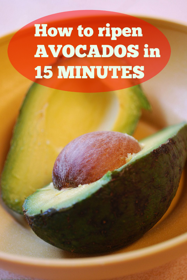 How to ripen avocadoes in 15 minutes