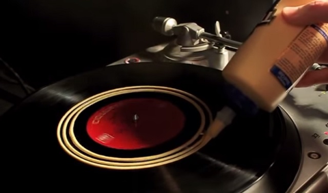 Spread some liquid glue onto your old LP's - here's why