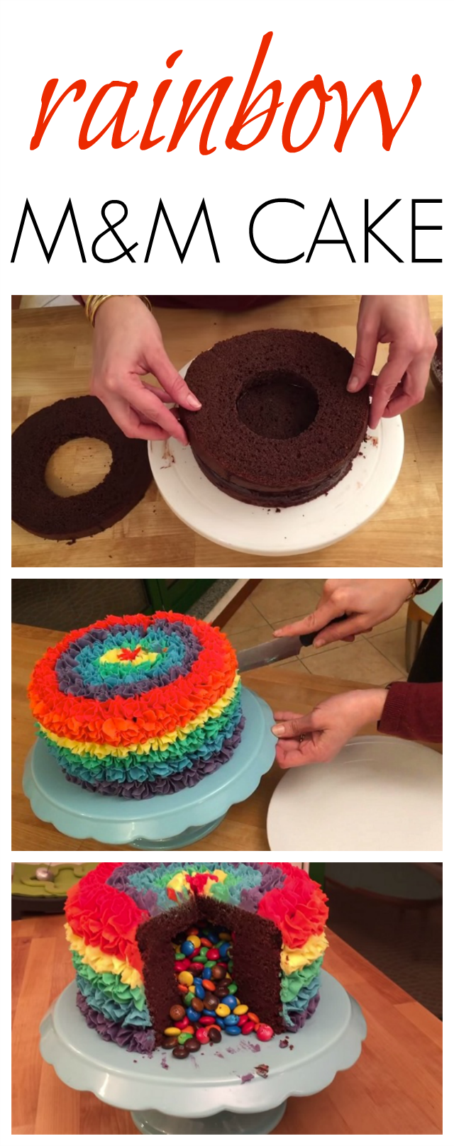 It may look like an ordinary cake, but wait till you cut it in half