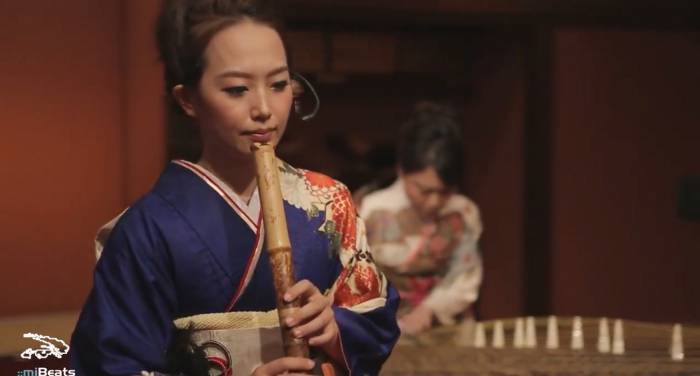 They interpret a popular song using traditional instruments. The result is absolutely remarkable!