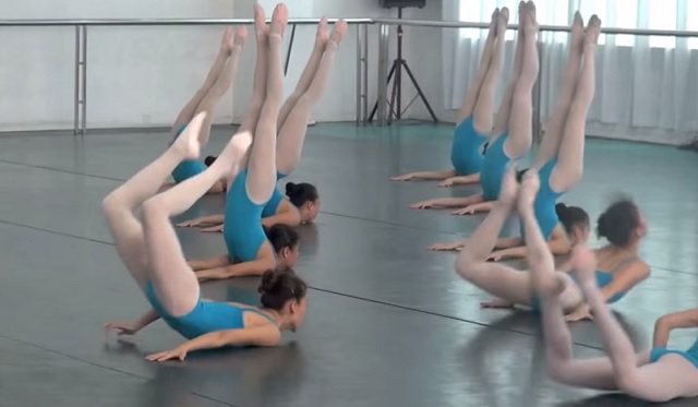 14 dancers take their position... What happens afterwards is simply spectacular!