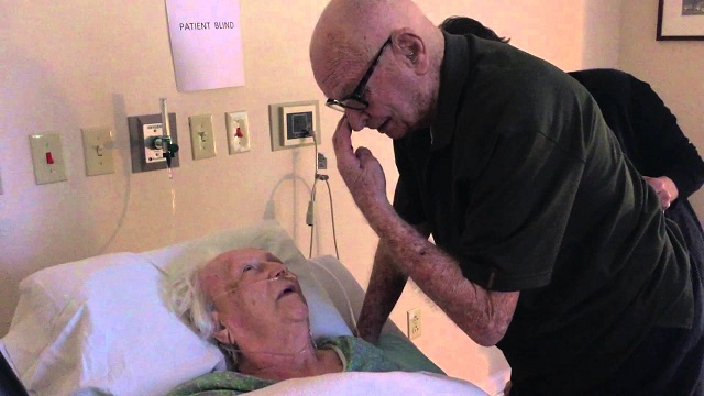 After 73 years of marriage, a husband sings a last song to his gravely ill wife. This is what love means