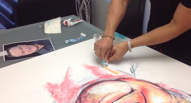 Looking for new forms of art? This artist creates masterpieces using toothpaste!