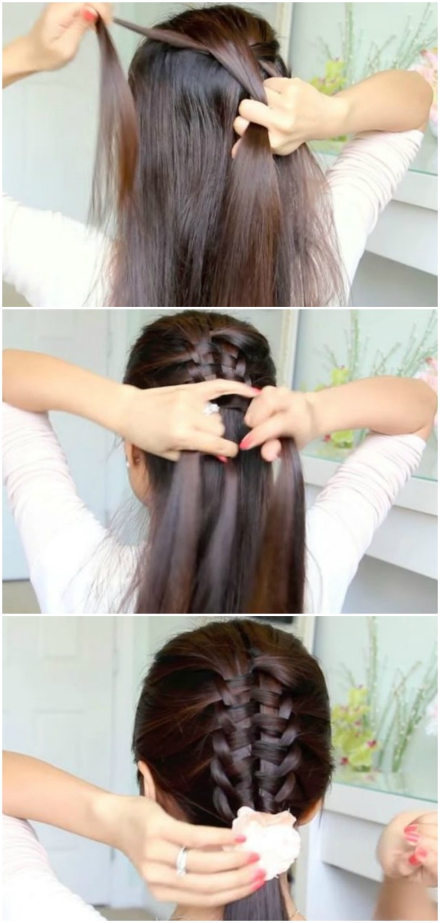 How to change your looks in several minutes with a unique zipper braid