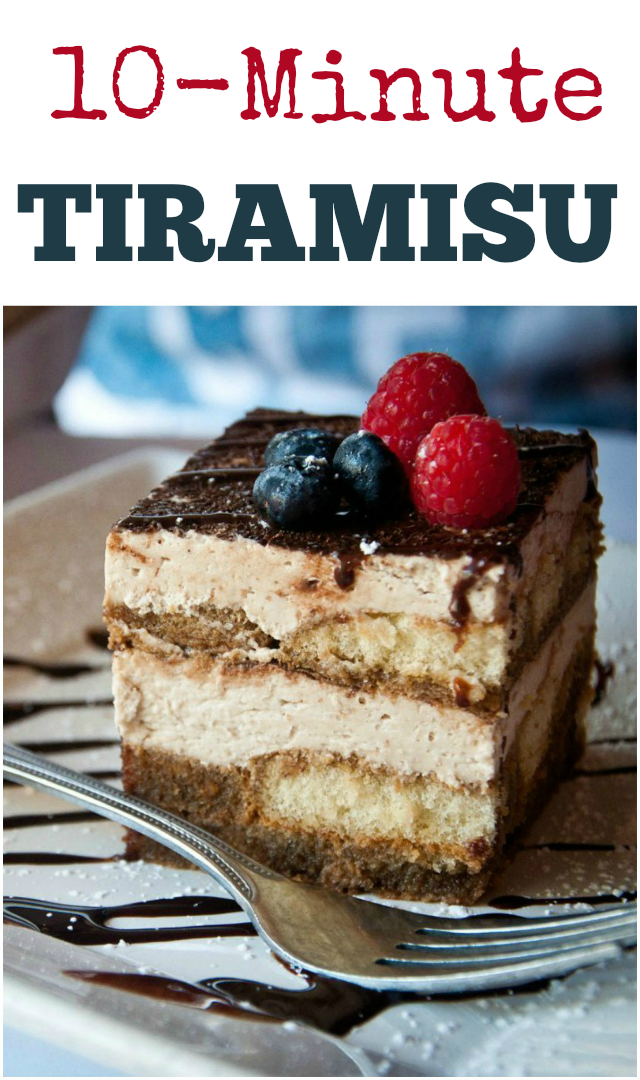 Ten-minute TIRAMISU recipe
