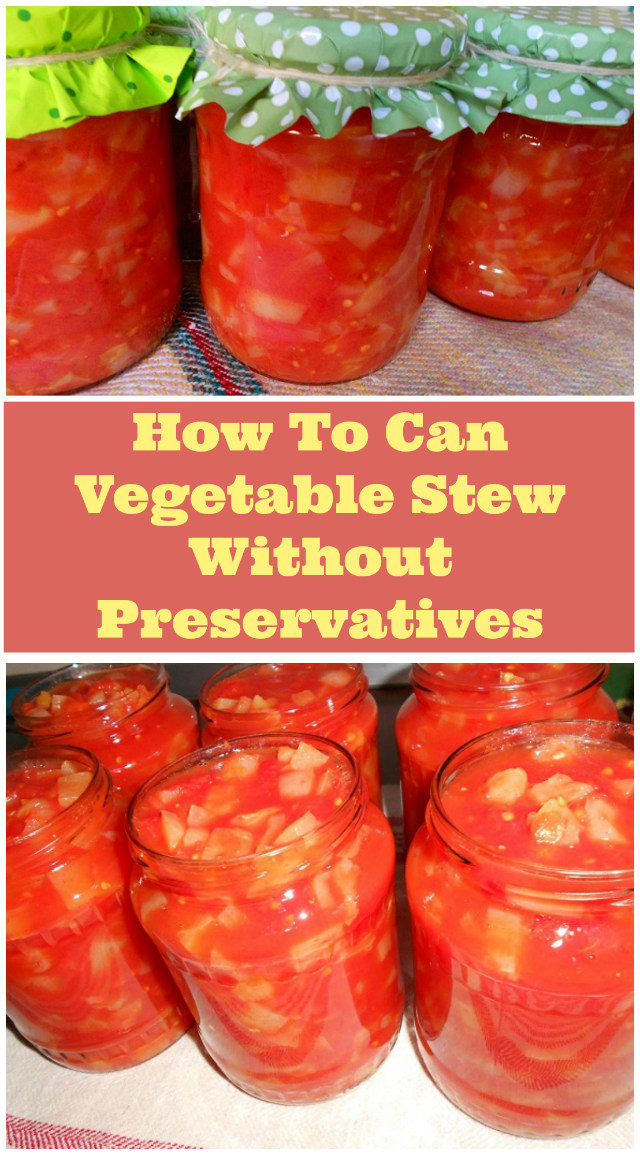 How to can vegetable stew without preservatives