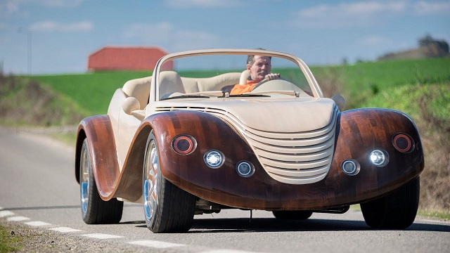 Romanian Man Spends $20,000 Building Wooden Car Called Julia