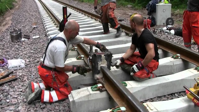 Have you ever wondered how rail tracks are assembled? Take a look at the video!