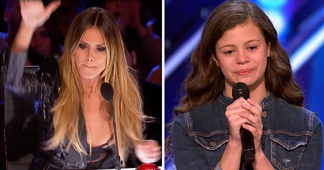 When this shy contestant stops singing, Heidi Klum's gesture amazes everyone!