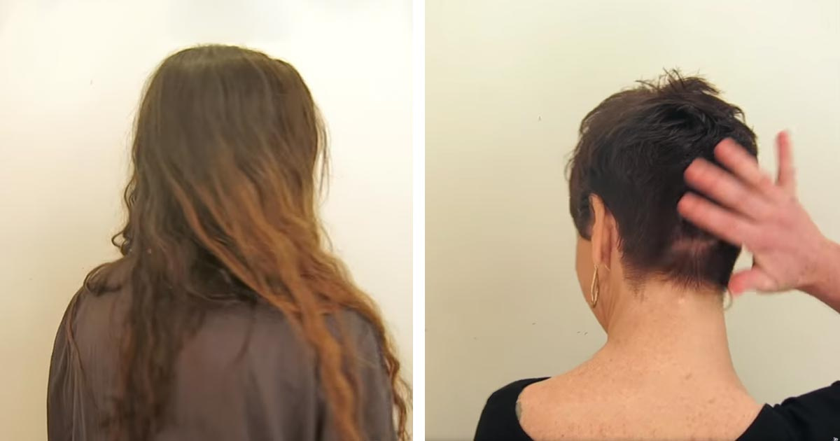For 30 years, she has been wearing the same hairstyle. A visit to the stylist and the result leaves her speechless
