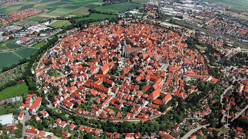 This amazing German town lies in the crater of an asteroid that hit the Earth 15 million years ago